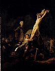 The Elevation Of The Cross by Rembrandt